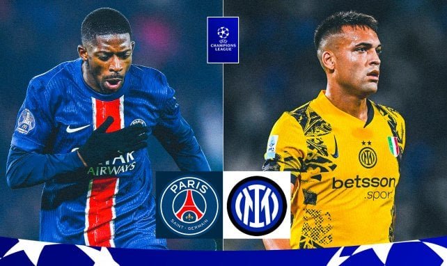 Aufstellungen: Teilnehmer: PSG gegen Inter Mailand